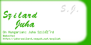 szilard juha business card